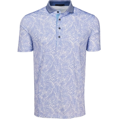 Greyson Island Hut Golf Polo, Jellyfish Grey