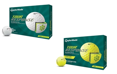 TaylorMade Tour Response Golf Balls, White or Yellow