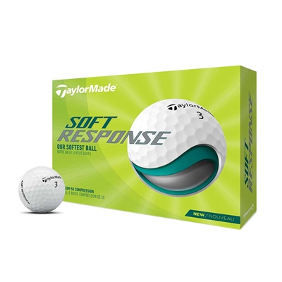 TaylorMade 2022 Soft Response Golf Balls, White