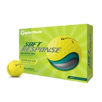 TaylorMade 2023 Soft Response Yellow Custom Logo Golf Balls