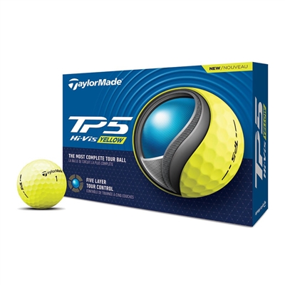 NEW! TaylorMade TP5 Golf Balls - Yellow