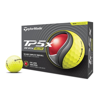 Prior Generation TaylorMade TP5x Golf Balls - Yellow