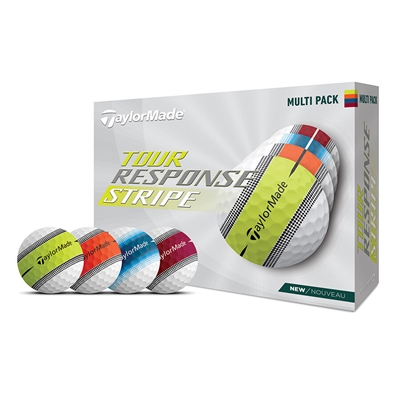 TaylorMade Tour Response Stripe Golf Balls, Multi Pack