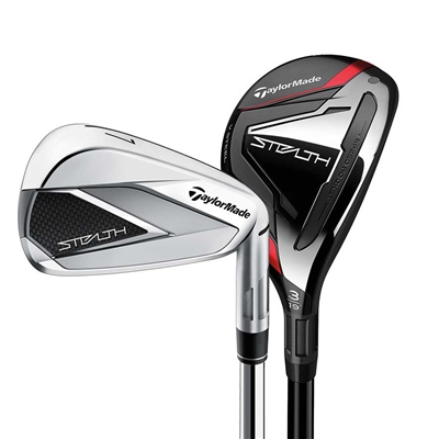 TaylorMade Stealth Combo Iron Set, Steel Irons/Graphite Hybrids