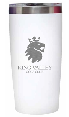 King Valley Namaka 20oz (501ML) Coffee Tumbler, White