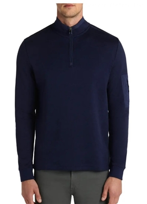 Bugatchi Quarter Zip Sweater, New Navy