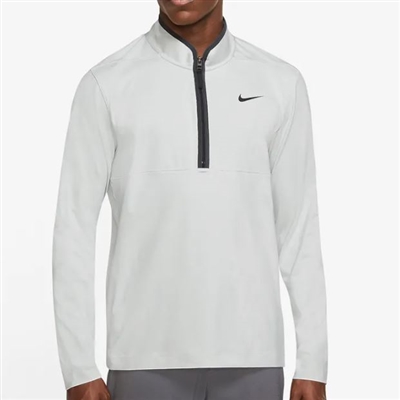 Nike Menâ€™s Dri-Fit Victory Heather Half Zip, White