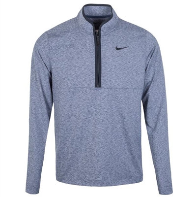 Nike Menâ€™s Dri-Fit Victory Heather Half Zip, Obsidian