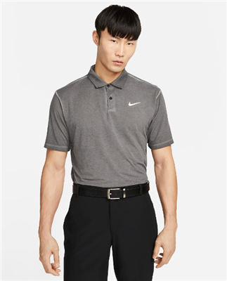 Nike Menâ€™s Tour Washed Dri-Fit Polo, Anthracite