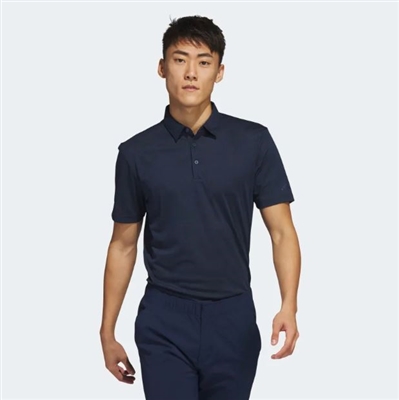 Adidas Menâ€™s Textured Jacquard Golf Polo, Collegiate Navy/Black