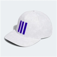 Adidas Tour 3-Stripe Hat, White/Blue