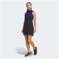 Adidas Womenâ€™s Tour Colourblocked Golf Dress, Black