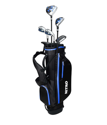Nitro Blaster XD 5 Club Kids Golf Set for Ages 9-12 (kids 58-64" tall) Blue - Right Hand