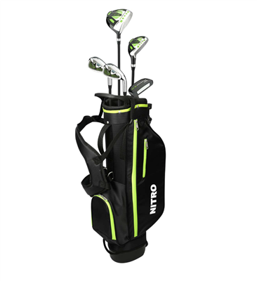 Nitro Blaster XD 5 Club Kids Golf Set for Ages 5-8 (kids 46-58" tall) Green - Right Hand