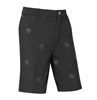 Original Penguin Space Dyed Pete Embroidered Golf Shorts, Black Caviar