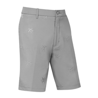 Original Penguin Space Dyed Pete Embroidered Golf Shorts, Grey Quiet Shade