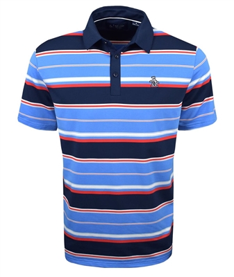 Penguin Golf Icon Shirt, Road Map Blue