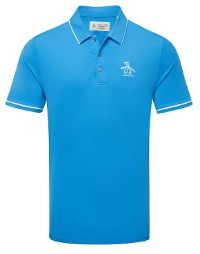 Penguin Men's Solid Polo, Aqua