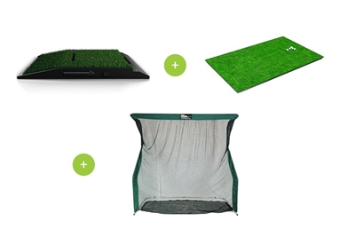 Optishot 2 Golf Simulator + Golf Mat + Net  (Golf in a Box 2 Premium)