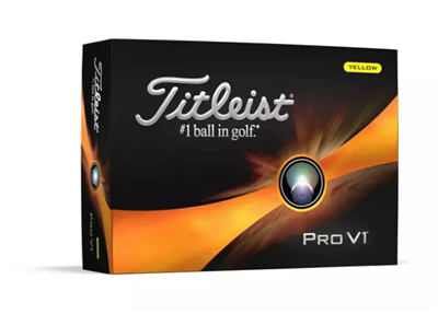 Titleist Pro V1  Yellow Golf Balls - 2024