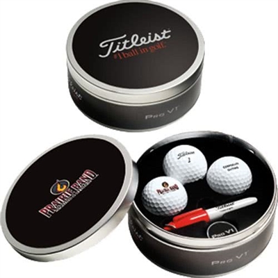 Titleist Pro V1 Tin With Customizable Golf Balls/Lid