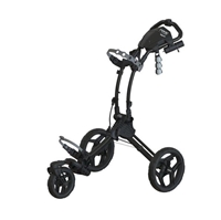 Clicgear Rovic RV1S Golf Push Cart, Black/Charcoal