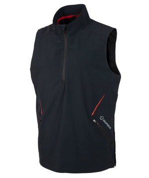 Sunice Menâ€™s Kevin Windwear Vest, Black/Flame