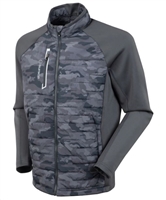 Sunice Menâ€™s Hamilton Thermal Hybrid Jacket, Charcoal Grey Camo