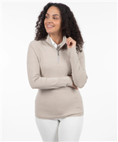 Sunice Women's Anam Quarterzip, Taupe