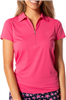 Golftini Women's Zip Polo, Pink