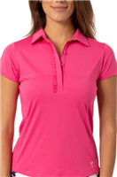 Golftini Women's Short Sleeve Polo, Pink
