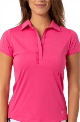 Golftini Women's Short Sleeve Polo, Pink
