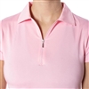 Golftini Women's Short Sleeve Polo, Light Pink