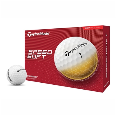TaylorMade SpeedSoft Custom Logo Golf Balls - White