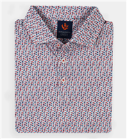 Donald Ross Men's Alfie Polo, White/Denim