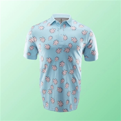 Rolo Putt Puffs Polo, Blue/Pink