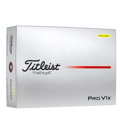 Titleist Pro V1x Golf Balls (Yellow)