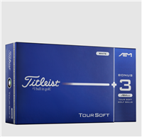 Titleist Tour Soft 12+3 Golf Balls, White