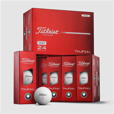 Titleist Trufeel Golf Balls, White, 2 Dozen