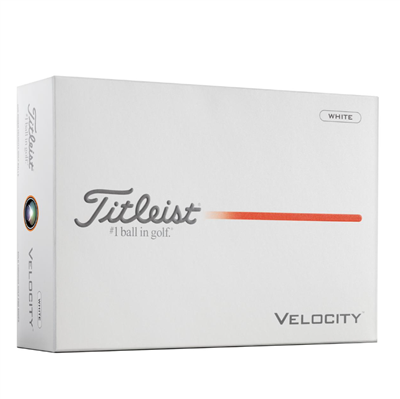 Titleist Velocity Custom Logo Golf Balls - White