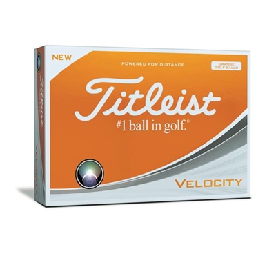 Titleist Velocity Golf Balls - Orange