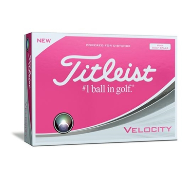 Titleist Velocity Golf Balls - Pink
