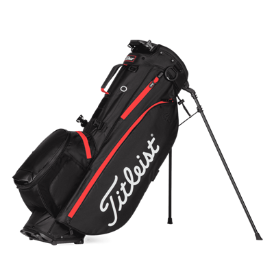 Titleist Players 4 Plus Stand Bag - Black/Black/Red