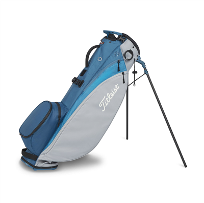 Titleist Players 4 Carbon Stand Bag, Grey/Lagoon/Reef Blue