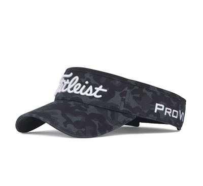 Titleist Black Camo Tour Cotton Low Profile Visor