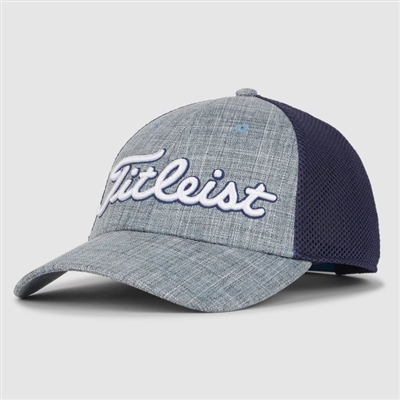 Titleist Heathered Storm Players Performance Mesh Hat, Grey