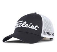 Titleist Tour Performance Adjustable Mesh Hat, Black/White