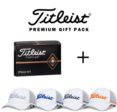 Titleist Pro V1 Golf Balls + Performance Hat Gift Pack