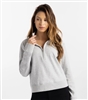 Morguard TravisMathew Womens Cloud 1/2 Zip, Heather Light Grey