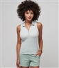 Morguard TravisMathew Womens Featherweight Active SL Polo, Heather Jade